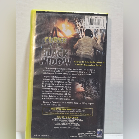 Curse Of The Black Widow VHS Collector's Edition 1999 Horror - Picture 3 of 6